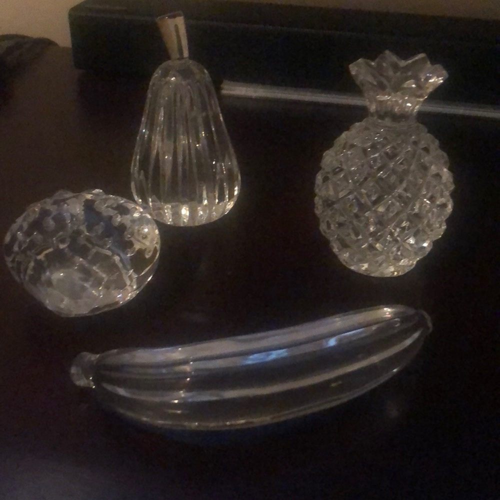 Crystal fruit decor